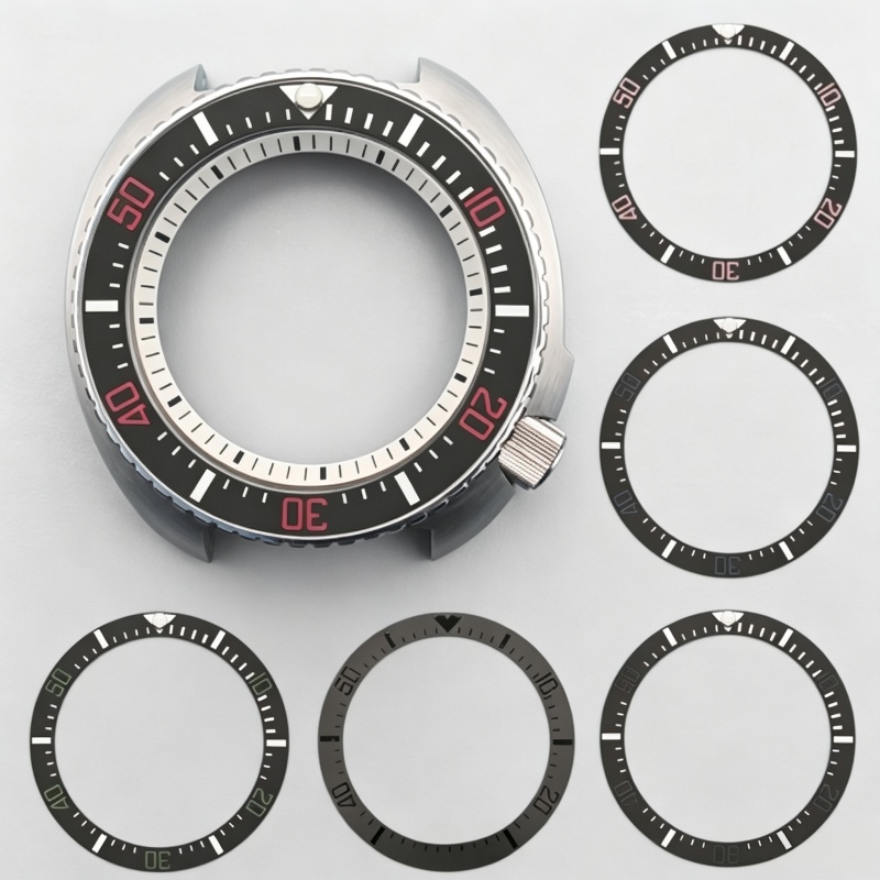 Watch Bezel Insert - Anel de inserção de cerâmica curvado