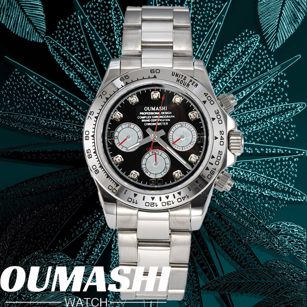 Watch Bezel Insert - Luxo vk63 relógio 39.3mm quartzo cronógrafo