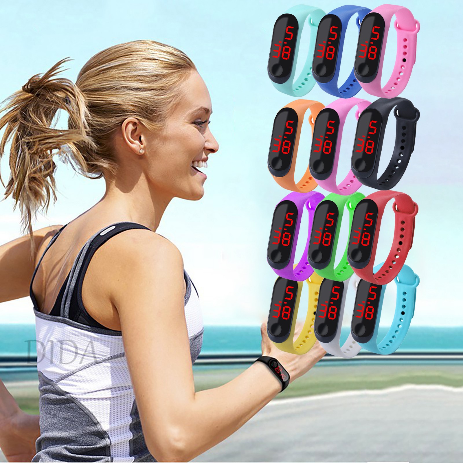 Smartwatch Digital Watches For Kids - Esportes ao ar livre pulseira relógio