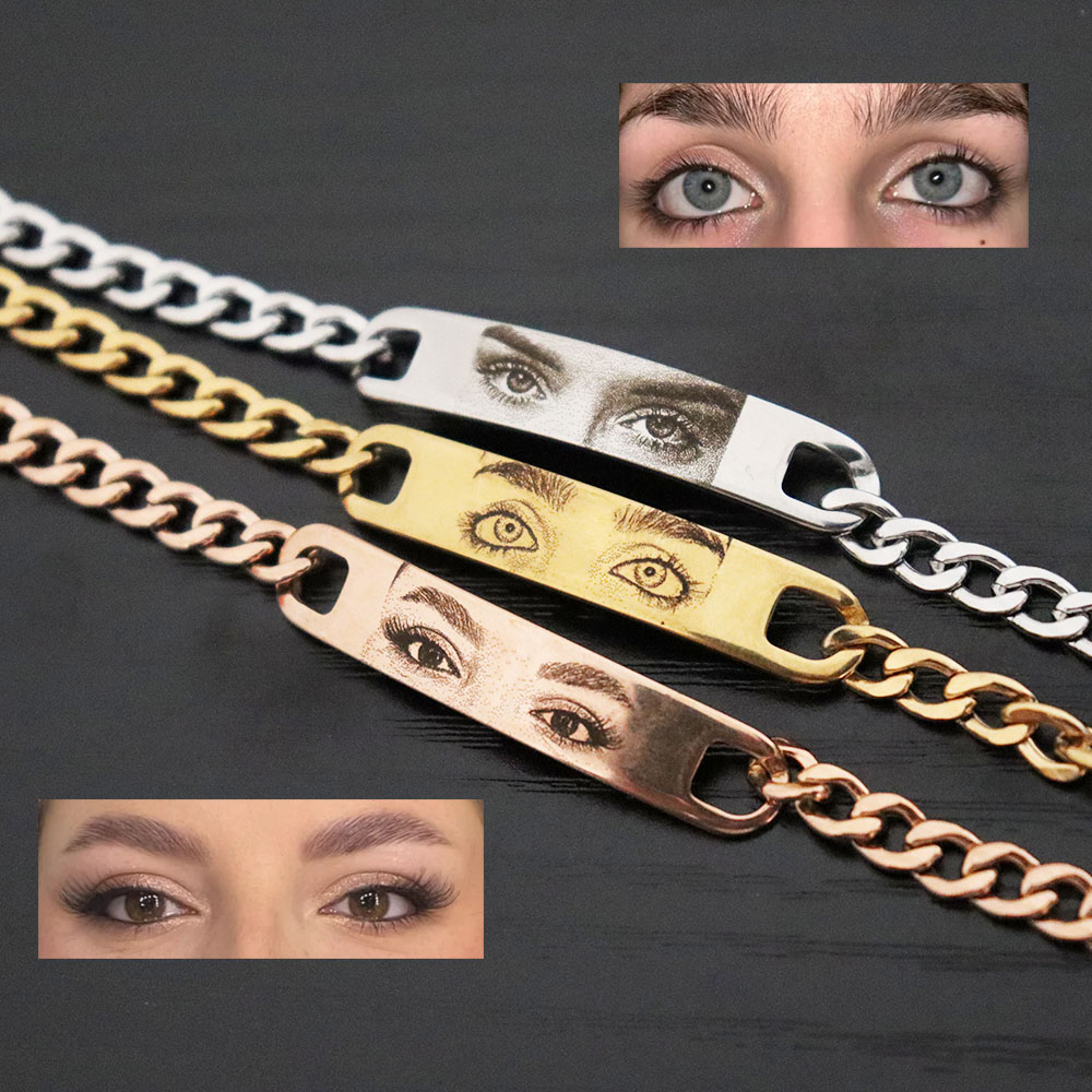 Bracelet Link Remover - Pulseira de casal gravada com foto