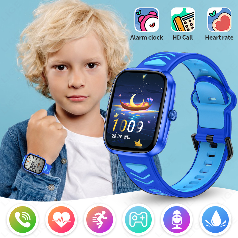Smartwatch Watches For Kid Boy With Alarm - Relógio Inteligente Infantil LIGE 2026 com