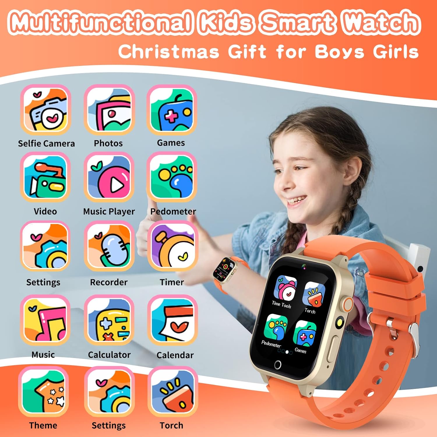 Smartwatch Digital Watches For Kids - Jogos infantis Relógio inteligente para crianças