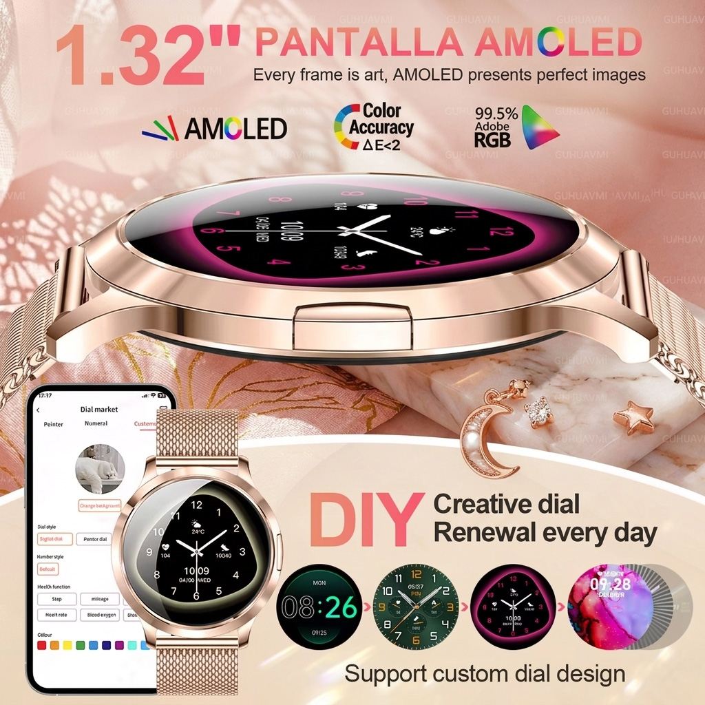Novo Relógio Inteligente Femin - Smartwatch Stylish Watches For Women avaliação e preço