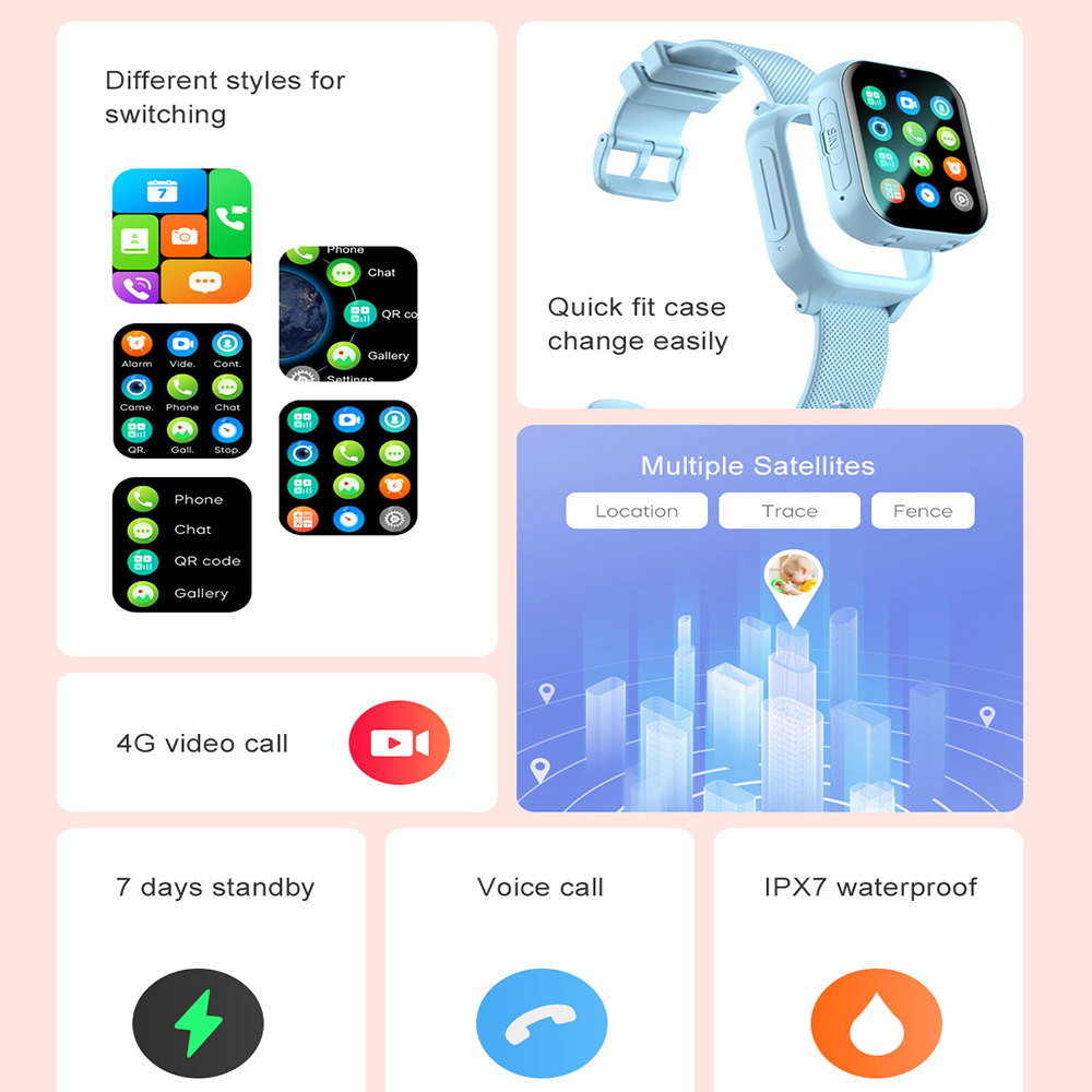 Relógio inteligente crianças 4 - Smartwatch Digital Watches For Kids avaliação e preço