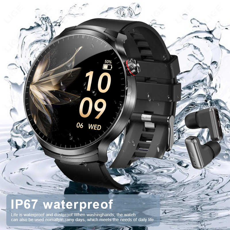 LIGE Novo Smartwatch TWS 2 em  - Smartwatch Noise Watches For Men avaliação e preço