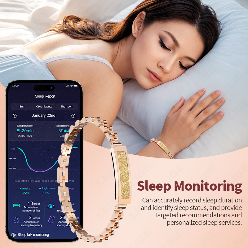 Nova Pulseira Inteligente LIGE - Smartwatch Stylish Watches For Women avaliação e preço