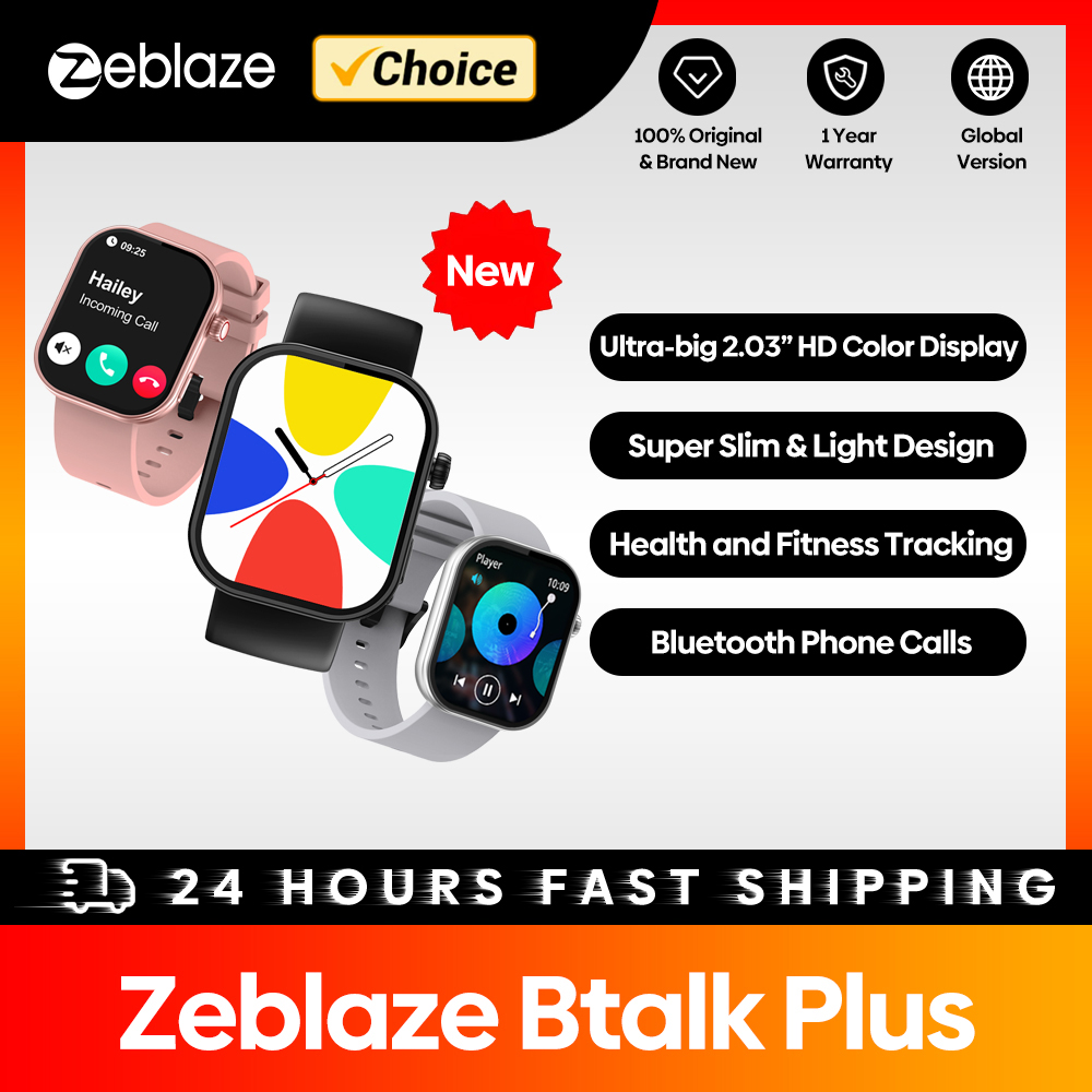 Novo zeblaze btalk plus chamad - Smartwatch Health Watches For Women avaliação e preço