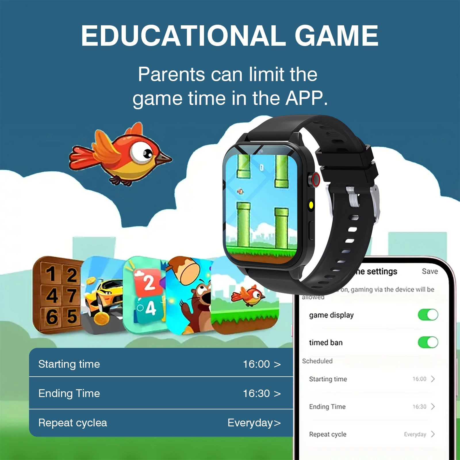 Relógio inteligente infantil c - Smartwatch Digital Watches For Kids avaliação e preço
