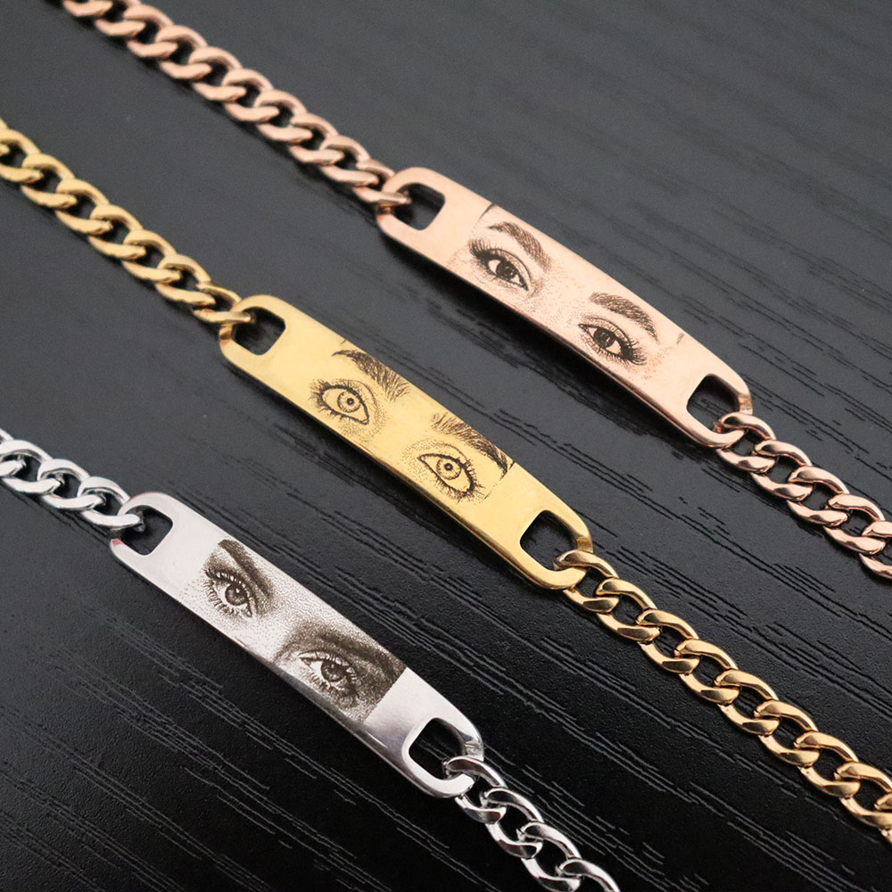 Pulseira de casal gravada com  - Bracelet Link Remover avaliação e preço