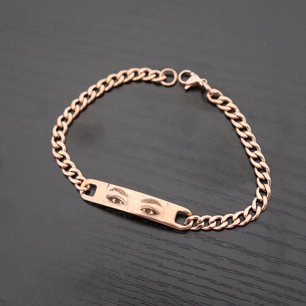 Pulseira de casal gravada com  - Bracelet Link Remover avaliação e preço