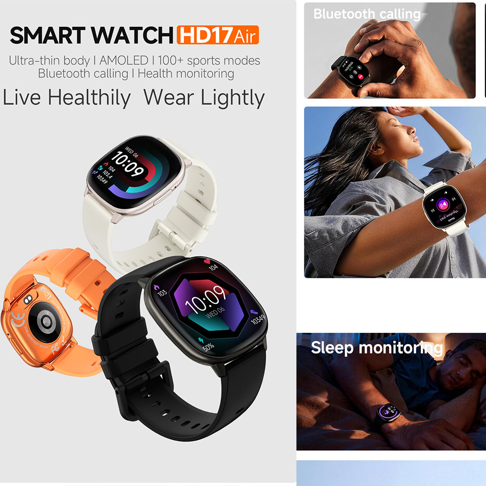 Relógio Inteligente HD17 AIR A - Smartwatch Stylish Watches For Women avaliação e preço