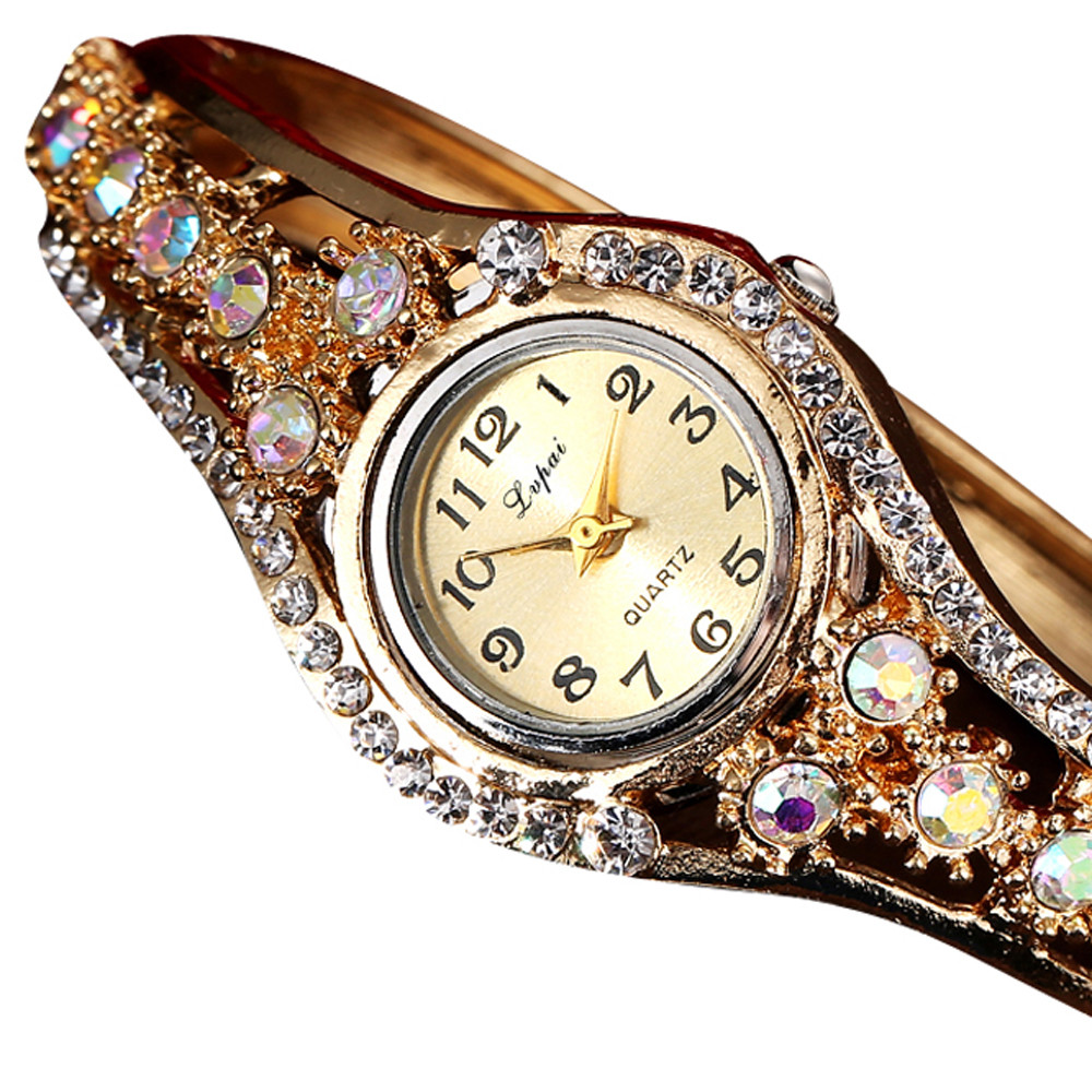 Luxo feminino colorido diamant - Watch Bezel Insert avaliação e preço
