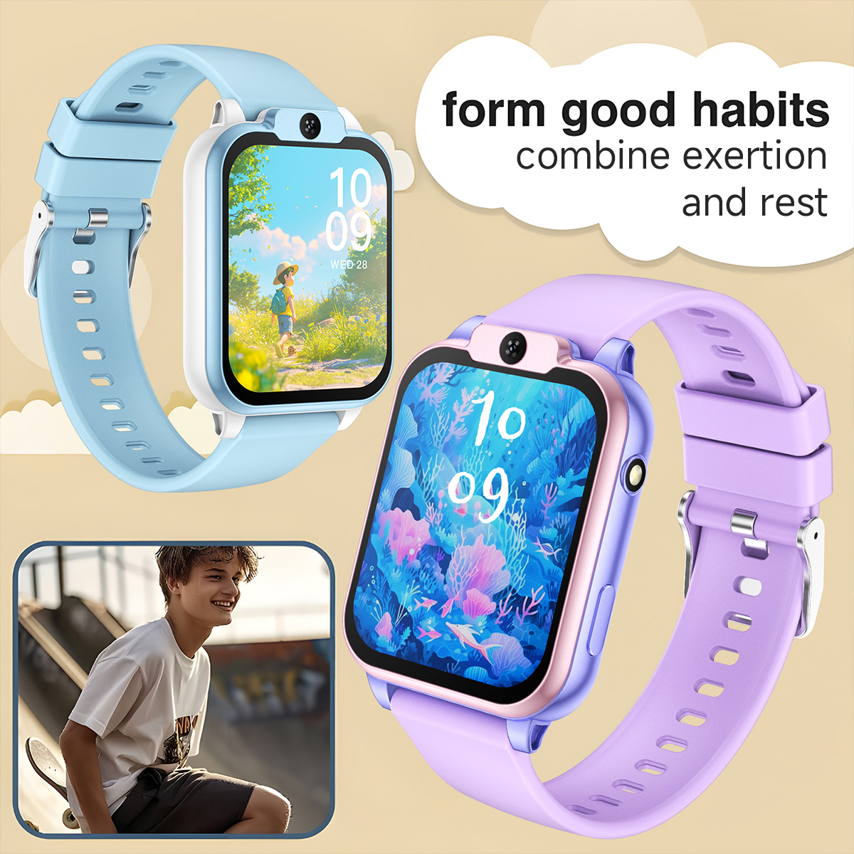 Relógio Inteligente Infantil,  - Smartwatch Digital Watches For Kids avaliação e preço